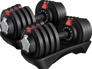 Yaheetech Dumbbells 18KGx2/24KGx2 Set 12-in-1 with Safety Locking Mechanism - £139.99