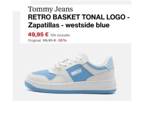 Zapatillas de Mujer Tommy Jeans RETRO BASKET TONAL LOGO por 42.46€