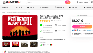 Red Dead Redemption 2 PC por solo 15,07€