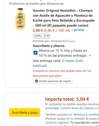 Pack 3 Garnier Original Remedies Champú 300ml por 5,04€