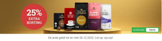 Koffiemarkt 25% extra korting met kortingscode