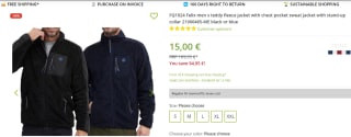 Felix Herren Fleece-Jack voor €15 bij Outlet46
