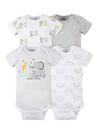 Pack de 4 Bodys Gerber para bebé por $7.600