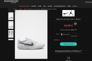 Sneaker NIKE W Zoom Court Lite 3 Mujer por 24,90€