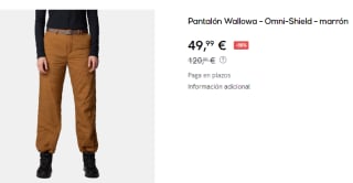 Pantalón para Mujer Columbia Wallowa - Omni-Shield por 49.99€