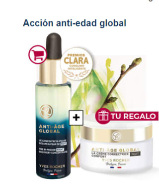 Regalo de crema antiedad, por compra