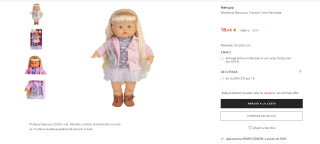 Muñeca Nenuco Cotton line Famosa por 18,48€