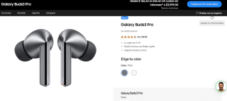 Audífonos Galaxy Buds3 Pro por $2,962 en Samsung Store con cupón