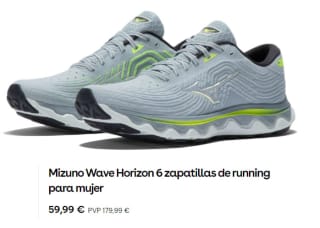 Zapatillas de running para Mujer Mizuno Wave Horizon 6 por 59.99€