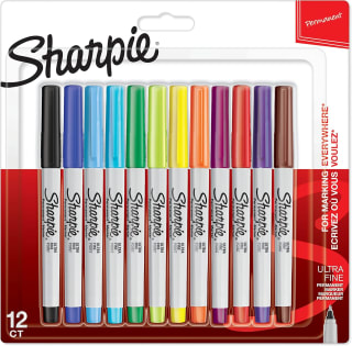 Viltstift Sharpie rond ultra fine fun assorti blister à 12 stuks voor €v bij Amazon