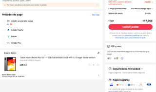 Xiaomi Redmi Pad SE 11" 6GB 128GB versión global por 117,76€