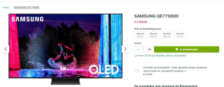 Samsung QE77S90D - televisie - 4K - Ultra HD - Smart TV - OLED voor €2.299 bij Plasmavisie