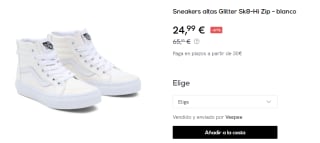 Calzado Vans desde solo 14,99€