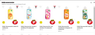 Alle varianten Robijn wasverzachter voor €1,99 bij Dirk
