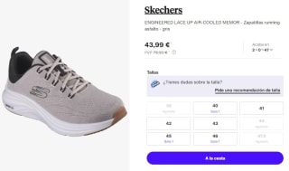 Zapatillas de Hombre Skechers ENGINEERED LACE UP AIR-COOLED MEMOR por 43.99€