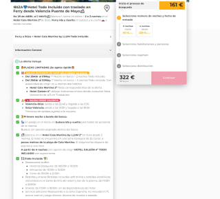 Hotel Todo Incluido con traslado en Ferry desde Valencia Puente de Mayo en Ibiza por 161€ pxp 2pm