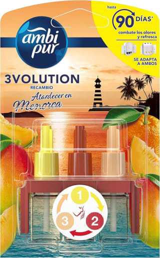 2 Ambi Pur 3Volution Recambio De Ambientador Eléctrico Menorca 20 ml por 4,99€