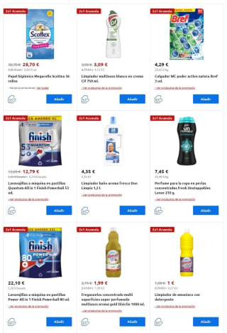 2×1 en más de 1800 productos Carrefour.