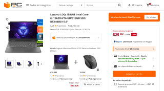 Lenovo LOQ 15IRH8 por 825,50€