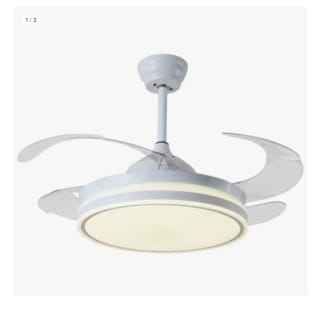 Ventilador de techo con luz LED 36W motor DC modelo Asagar, 3 tonalidades, aspas retráctiles, 6 velocidades, control remoto, memoria, temporizador, silencioso y bajo consumo por 67.96€ (Cuenta Nueva 55.96€)