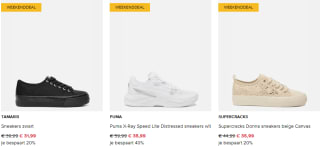 20% extra korting op sneakers bij Ziengs