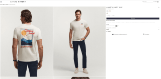 Camiseta SUNSET BEIGE Alvaro Moreno Hombre por solo 4,95€