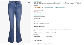 NOISY MAY high waist flared jeans voor €11,49 bij Amazon