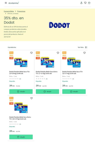 -35% de Descuento en Dodot.