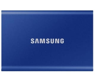 Samsung Portable SSD T7 2000 GB Blauw voor €€122,21 bij Amazon