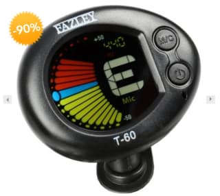 Fazley T-60 chromatisch clip-on stemapparaat voor €1,28 bij bax-shop