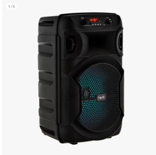 Altavoz portátil con Reproductor FM, entrada de audio USB / AUX y conector para micrófono por 21.1€