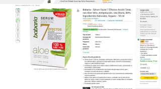 Sérum Facial Babaria 7 efectos acción Total con aloe vera Vegano 50ml por 2,34€