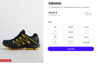 Zapatillas de Hombre Salomon XT BACKBONE GTX por 80€