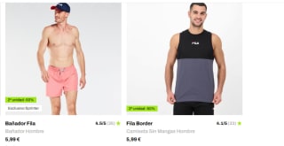 2ª unidad al -50% en productos seleccionados de Puma y Fila.