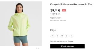 Chaqueta para Mujer O´Neill Rutile convertible por 39.99€