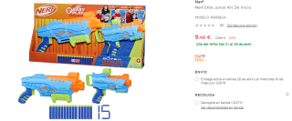 Nerf Elite Junior Ultimate Starter Set por 9.99€