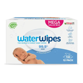 WaterWipes Billendoekjes Plasticvrij Gevoelige Huid Voordeeldoos 12x60 stuks 1+1 gratis bij de Etos