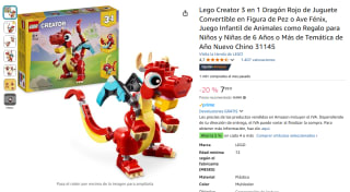 Lego Creator 3 en 1 Dragón Rojo por 7,99€