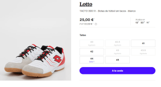 Botas de Futbol Sala de Hombre Lotto TACTO 300 IV por 25€