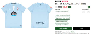 Camisetas Celta de Vigo 2024-25 infantiles por 21,59€