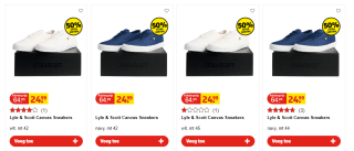 Lyle & Scott -canvas Sneaker - Unisex - voor €12,49 bij Kruidvat