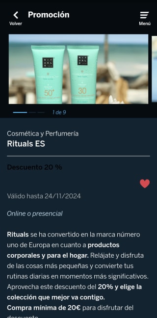 -20% de descuento directo en Rituals. Tanto online y en tienda. Compra mínima 20€ (envío gratis por 35€)