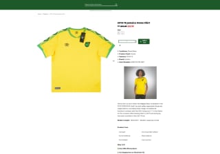 Camiseta Umbro 1°equipación de Jamaica 2018-19 por solo 24,29€