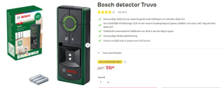 Bosch Truvo - Leidingzoeker voor €69,99 bij Praxis