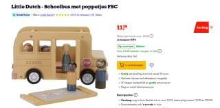 Little Dutch Schoolbus Met Poppetjes voor €11,38 bij Bol