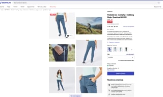 Pantalón de montaña y trekking Mujer Quechua MH500 por 11,99€