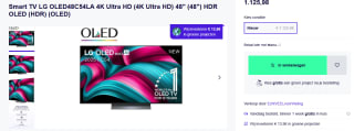Smart TV LG OLED48C54LA 4K Ultra HD (4K Ultra HD) 48 voor €1.125,98 bij Productpine