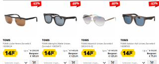 Diverse TOMS zonnebrillen voor €14,99 p.s. bij SportKorting