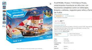 Playmobil Pirates 71418 Barco Pirata por 25€