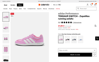 Adidas Tensaur Switch GS Niño por 21,95€